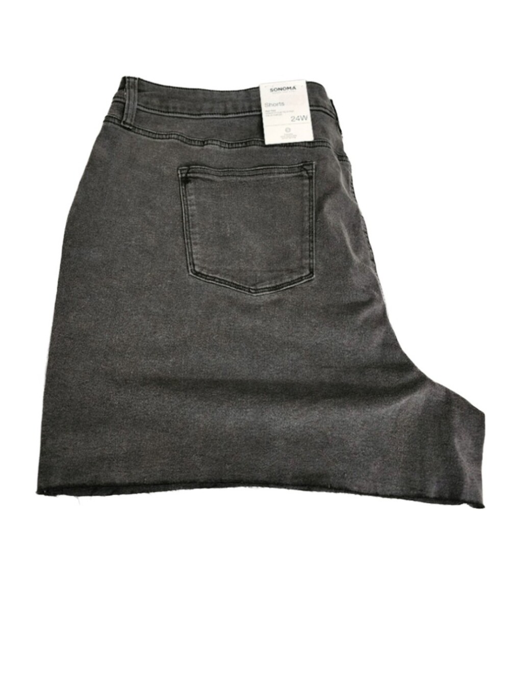 Sonoma High Rise Black Fade Cutoff Shorts 24W NWT - Picture 2 of 2